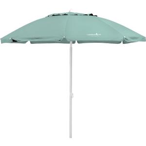 7 FT Caribbean Joe Beach Umbrella, Portable and Adjustable Tilt Sun Umbrella with UV Protection, Vented Canopy, Sand Screw Anchor
