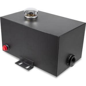 5 Gallon 14 Gauge Steel Hydraulic Fluid Reservoir Tank with Inlet 1-1/2" FNPT and Outlet 3/4" FNPT, Integral Mounting Foot On Each End