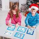 Suzile 30 Pcs Hello Winter Paper Craft Kits Make Your Own Winter Ornaments DIY Arts and Sticker Crafts for Christmas Holiday Game Activities Classroom Decorations