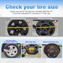 17" Glossy Black Wheel Skins (Set of 4) fit for Toyota Rav4 2006-2012, 17 inches ABS Wheel Covers Compatible with 06-12 Rav4 Steel Wheels- Auto Tire Cover Replacement 42611-0R020 42611-42200