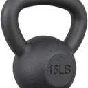 MADOG Kettlebell with Wide Handle, Made of Powder-Coated Solid Cast Iron