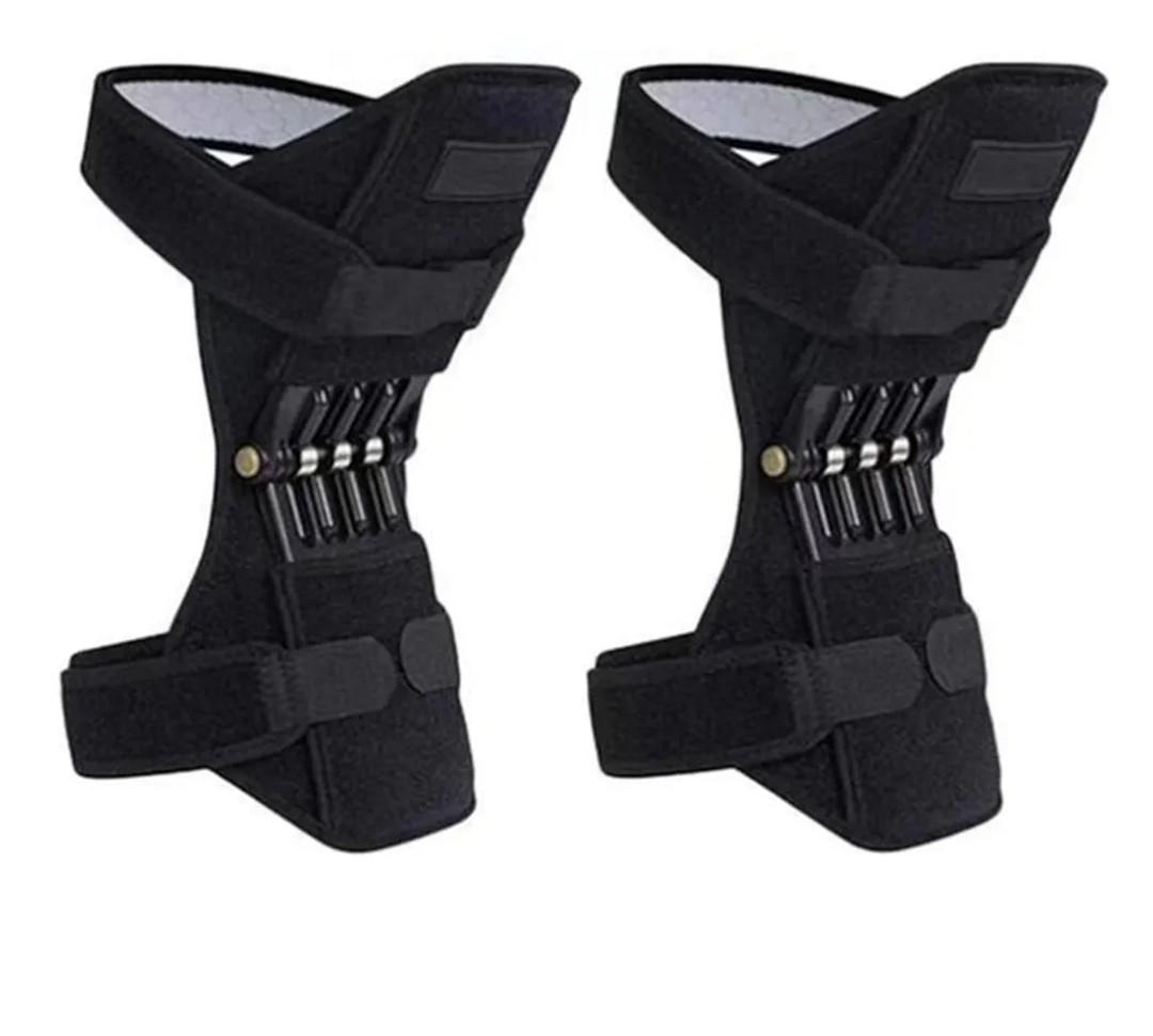 Joint Support Knee Protection Booster Spring Knee Stabilizer Pad Power Lift Knee Brace Sports Knee Pad Protective Gear for Weak Legs Old Cold Leg Sports Training
