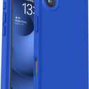 Vooii Compatible with iPhone 16 Plus Case, Liquid Silicone Upgrade [Camera Protection] [Soft Anti-Scratch Microfiber Lining] Shockproof Phone Case for iPhone 16 Plus 6.7 inch - Klein Blue