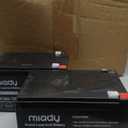 Miady 12V 12Ah Rechargeable Sealed Lead Acid Battery (2 Packs)