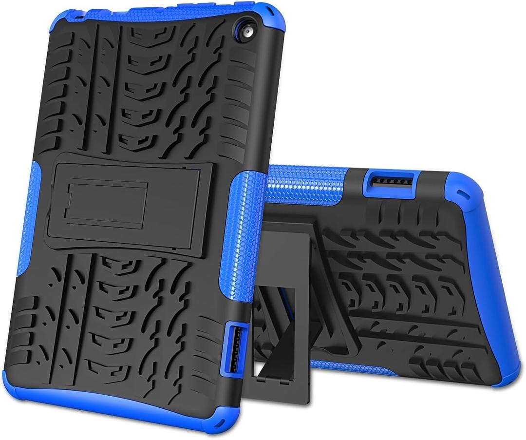 For Fire HD 8 & 8 Plus Case 12th/10th Generation, With Kickstand for Kids (Blue)