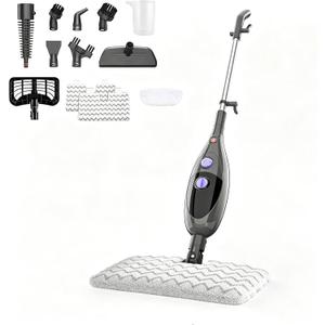 12‑in‑1 Steam Mop, Detachable Handheld Steam Cleaner,15s Fast Heat‑Up,180° Swivel Mop Head,400ml Tank for 45‑Min Continuous Steam,Chemical‑Free for Hardwood Tile Carpet Pet Kids Safe