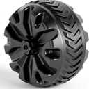 PORTAL Wagon Wheels Replacement 8" Diameter X 3.4" Wide for Utility Wagon Cart (2 PCs)