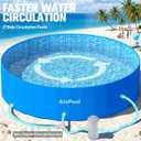 2026 Large Foldable Pool,Non-Inflatable Pool for Adult,Foldable Swimming Pool,Plastic Kiddie Portable Pool,Collapsible Kid Pool for Backyard,Oversized Easy Setup Family Pool for Adult,6.5FT