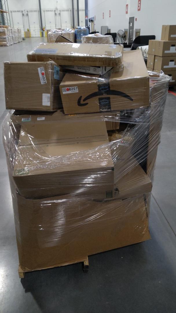 pallet of salvage items