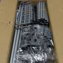 VTRIN 10 Tiers Shoe Rack Tall Large Capacity Wide Shoe Organizer Sturdy Shoe Shelf for Entryway with Two Hooks Metal Shoe Storage for Closet, Bedroom, Grey