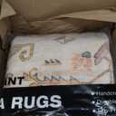 Boho Area Rug,8x10 Washable Living Room Rug Indoor Non-Slip,Large Oriental Accent Throw Rug for Kitchen Entryway Bathroom Bedroom Office Carpet