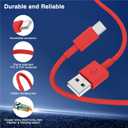3-Pack Red [3.3FT+3.3FT+6FT] USB A to USB C CableUSB to USB C Car Carplay Cable for iPhone Air 17 16e 16 15 Pro Plus Pro Maxfor Galaxy S25/S24, for iPad Pro/Air/mini, for MacBook Pro/Air and More