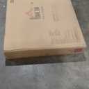 HOMCOM 3 Piece Industrial Counter Height Dining Table Set, Bar Table & Chairs with Steel Legs & Footrests, Black