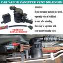Car Vapor Canister Vent Solenoid Compatible with Chevrolet Silverado 1500 2500 3500 HD Classic GMC Sierra Classic 2007-2019 Replaces 911-099 23103351 15114374 19257603 CVS139 CVS124 PV896