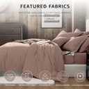 Geniospin Full Comforter Set - 7 Pieces Comforter Full Size, Solid Bedding Sets for All Season, Textured Bed in a Bag with Sheets, Pillowcases and Shams (Misty Rose, 80''x90'')