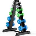 Dumbbell Rack Stand, Heavy Duty A-Frame Dumbbell Storage Rack, 5 tier Steel Dumbbell Holder for Home Gym Space Saver 200 LBS Capacity