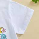 Toddler Boys Girls Easter T-Shirt Short Sleeve Bunny Outfits Kids Funny Rabbit Letters Graphic Cotton Tee Top