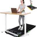 Walking Pad with Incline, Akluer Incline Treadmills for Home, 2.5 HP Under Desk Treadmill Small with Remote Control, Walking Pad Small Treadmill with LED Display (Jet Black)