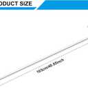 Wonderjune Closet Rail Hanging Closet Rod, 41" Any Angle Clothes Hanging Rail Under Stairs Storage Sloped Ceiling Mount Clothes Rod for Under Stairs Attic Bedroom Wall Mount(White)