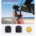 Vantrue E1 Pro 4K Mini Dash Cam Front, STARVIS 2 PlatePix HDR Night Vision Car Camera, Built-in 5G WiFi GPS, 1.54'' IPS Screen, Voice Control, Parking Mode, Support 1TB Max 