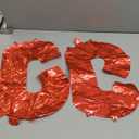 6Pcs Red I Do BBQ Letter Balloons 16in Balloon Foil Letters Decorations Party Decor Red Letter Balloons I Do BBQ Party Supplies
