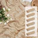 10FT 6 Pack Champagne Cheesecloth Table Runner 35x120 inchs Romantic Boho Rustic Gauze Sheer Long Cheese Cloth Table Runners for Wedding Bridal Baby Shower Tea Party Birthday Home Decorations