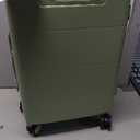 Hanke Hardside Expandable Carry On Luggage, 20 Inch Top Opening Trunk Luggages with Spinner Wheels, All-PC Hard Shell Carry-On Suitcase, Lightweight & TSA Airline Approved (Bamboo Green, 46L)
