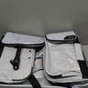 Travolution NEW Glittering Dance Bag with Garment Rack, 23 Inch Rolling Duffel With Wheels, Ideal for Competitions & Travel, Easy-assembly Lightweight Aluminum Clothes Rack (Glitter Blue)