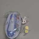 Fansidi Upgraded Baby Nail File | Easy & Safe Baby Nail Trimmer, Precise 4-Stage Electric Nail Clipper for Newborn to Toddler Boy, with Soft LED Light & 18 Grinding Heads, Perfect Baby Shower Gift (Dreamy Sky Blue)