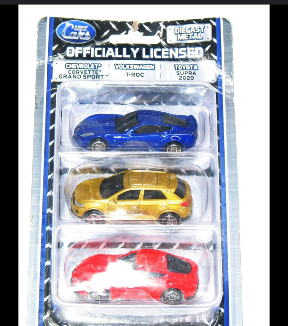 Diecast Metal Mini Cars Officially Licensed 1:64 Corvette T-Roc Toyota Supra