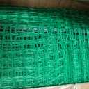 Non Electric Fence Netting 4' x 100', Boundary Chicken Fence with Double Spiked Posts, Portable Temporary Fence with Posts for Chickens, Ducks, Turkeys Suitable in Backyard, Garden