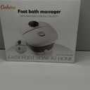 Collapsible Foot Spa Bath with Heat,Foot Massager with Two Side Supports,Leakage Protector,Temperature Control,Bubbles,Red Light,Timer,Feet Spa Tub,Feet Soaker,Gifts (Black)