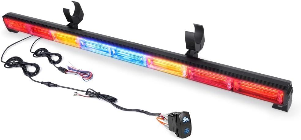 Xprite 36" COB LED Chase Strobe Light Bar, Offroad Safety Flashing Rear Lightbar w/Brake, Reverse and Turn Signal Light for UTV, ATV, Polaris RZR, Can-Am Maverick X3, Yamaha, Quad, Jeep - RRYBBYRR