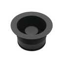 Westbrass D2105-62 3-1/2" EZ-Mount Brass Kitchen Sink Waste Disposal Drain Flange and Stopper, Matte Black