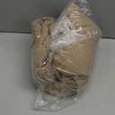 Polu Puffer Vest Women Zip Up Stand Collar Sleeveless Puffer Vests Oversized Padded Gilet Jacket (Medium, Khaki)