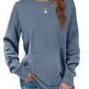 Dofaoo Sweatshirts for Women Crewneck Long Sleeve Shirts Tunic Tops for Leggings Fall Fashion Winter Clothing, 2XL