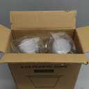 Lamosi 100 Pack 9 oz Clear Plastic Cups, Disposable Cups Wine Cocktail Punch, Sturdy & Food Safe Plastic Cup for Party & Wedding