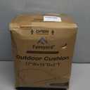 Favoyard Outdoor Chair Cushions 17"x16"x2" Set of 4 Waterproof Seat Cushion for Patio Furniture with 3-Year Fade Resistant Removable Cover Attach Straps Hidden Zipper Round Corner for Yard Garden (Dark Gray)