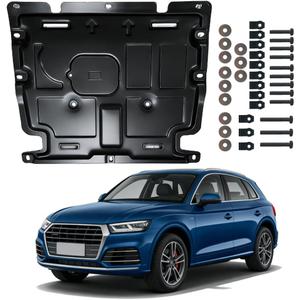 Engine Splash Shield Fit for Audi Q5 2018-2024 Engine Case Guard Under Cover Compatible with 2019-2023 Q5 Front Engine Guard Mud Flaps