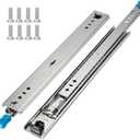 Hitess 1 Pair 48 Inch Heavy Duty Drawer Slides with Lock 250lb Load Capacity, Full Extension Side Mount Ball Bearing Drawer Rails