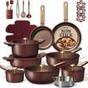 CAROTE 31pcs Nonstick Cookware Sets, Pots and Pans Set with Wok, 31 Piece