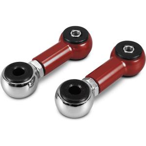 Bevinsee Adjustable Rear Sway Bar End Link Suspension Kit Compatible with BMW E46 320i 323i 325i 328i 330i 1999-2006, Replacement for 33551094619 1094619 33552283743 33552282182 Red, Billet Aluminum