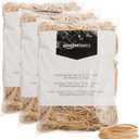 Rubber Bands, Size 33 (3-1/2 x 1/8 Inch), 600 Bands/1 lb Pack, 3-Pack, Tan
