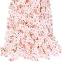 CEWOR 10pcs Fake Cherry Blossom Vines Artificial Spring Flowers for Outdoors Hanging Silk Flower Garland for Wedding Party Pink Room Decor Japanese Kawaii Decoration