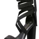 DREAM PAIRS High Heels Chunky Block Platform Heels for Women Strappy Gladiator Sexy Open Toe Heels Dressy Pumps Sandals 8
