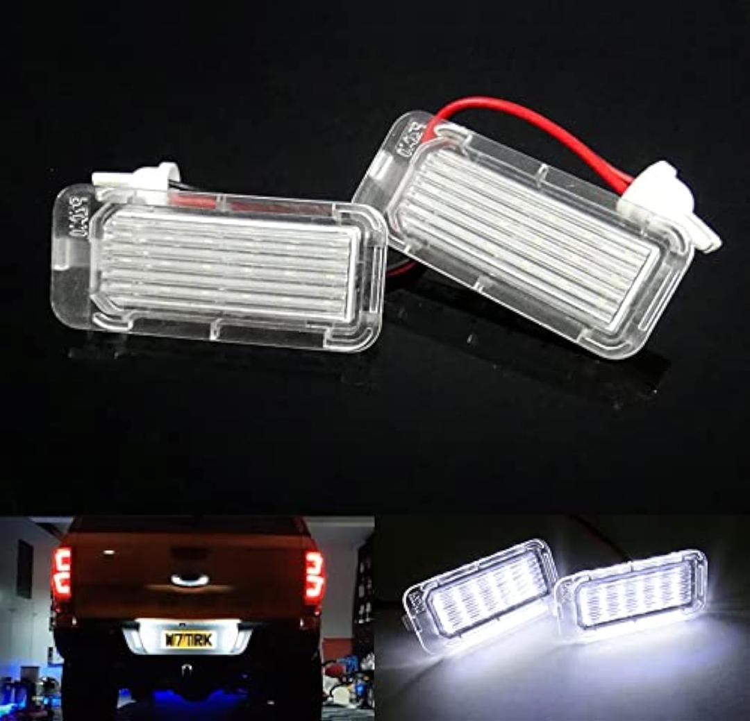 2x LED License Plate Light Tag Lamp Assembly White For 2019+ Ford Ranger 2015+ Transit 150 250 350 HD Transit Connect