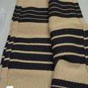 OJIA Outdoor Door Mat 27.5"x43", Black and Tan Outdoor Rugs Cotton Hand-Woven Front Door Rug Machine Washable Door Mats Striped Entry Rug for Front Porch/Farmhouse/Kitchen/Entryway/Outdoor Decor