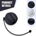 Eratus Pack-1 Car Fuel Tank Cap, Tight Fitting Sealing Cap Replacement 17251-3JA0A 17251-1VZ0D, ABS Waterproof and Heat Resistant Fuel Filler Protective Cover, Compatible with Nissan Infiniti (Black)