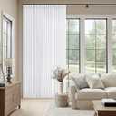 White Extra Wide Pinch Pleat Linen Curtains 120 Inches Long for Living Room Sliding Glass Door 70 Inch Wide Curtain Memory Trained Pleated Drape with Hooks Rings 70x120Large Window Curtain