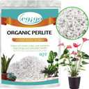 Legigo 4 Quarts Organic Horticultural Perlite for Plants Indoor- Natural Horticultural Soil Additive Conditioner Mix for Improves Drainage, Ventilation and Root Growth